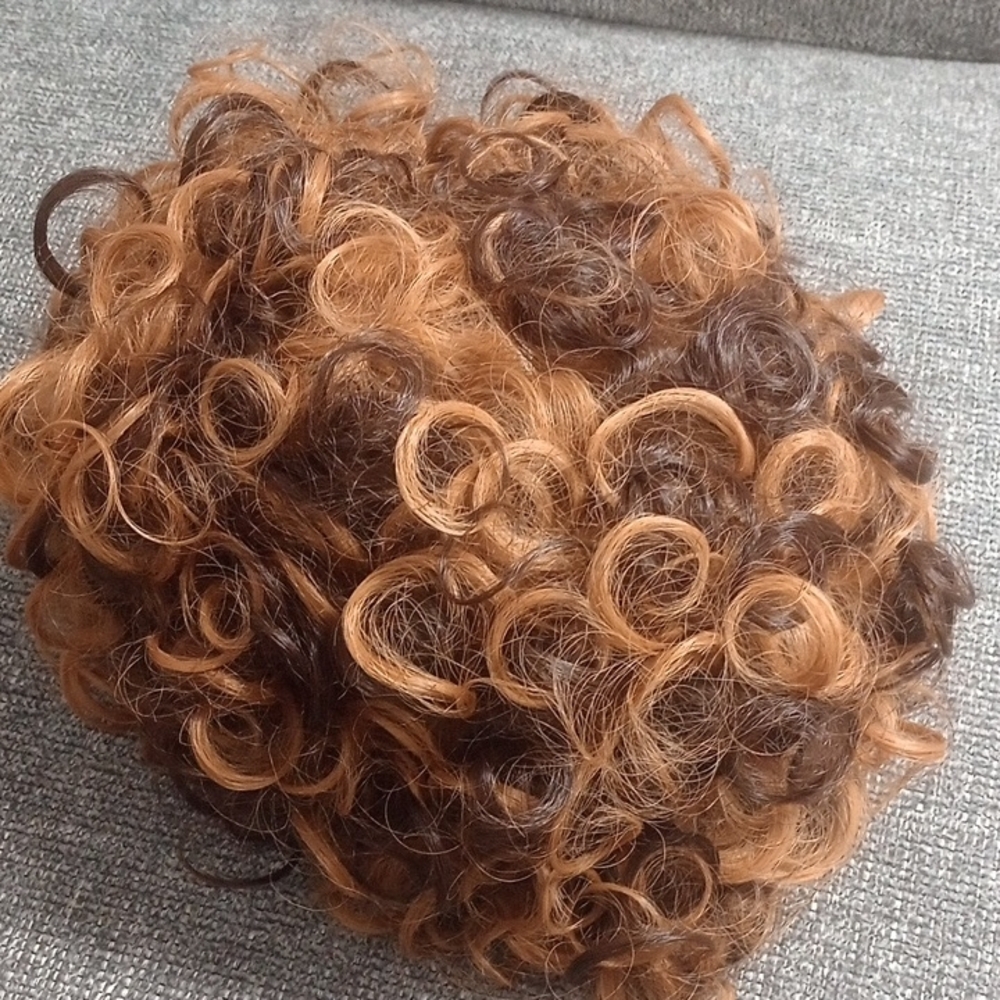 Curly Brown and Tan Hairpiece